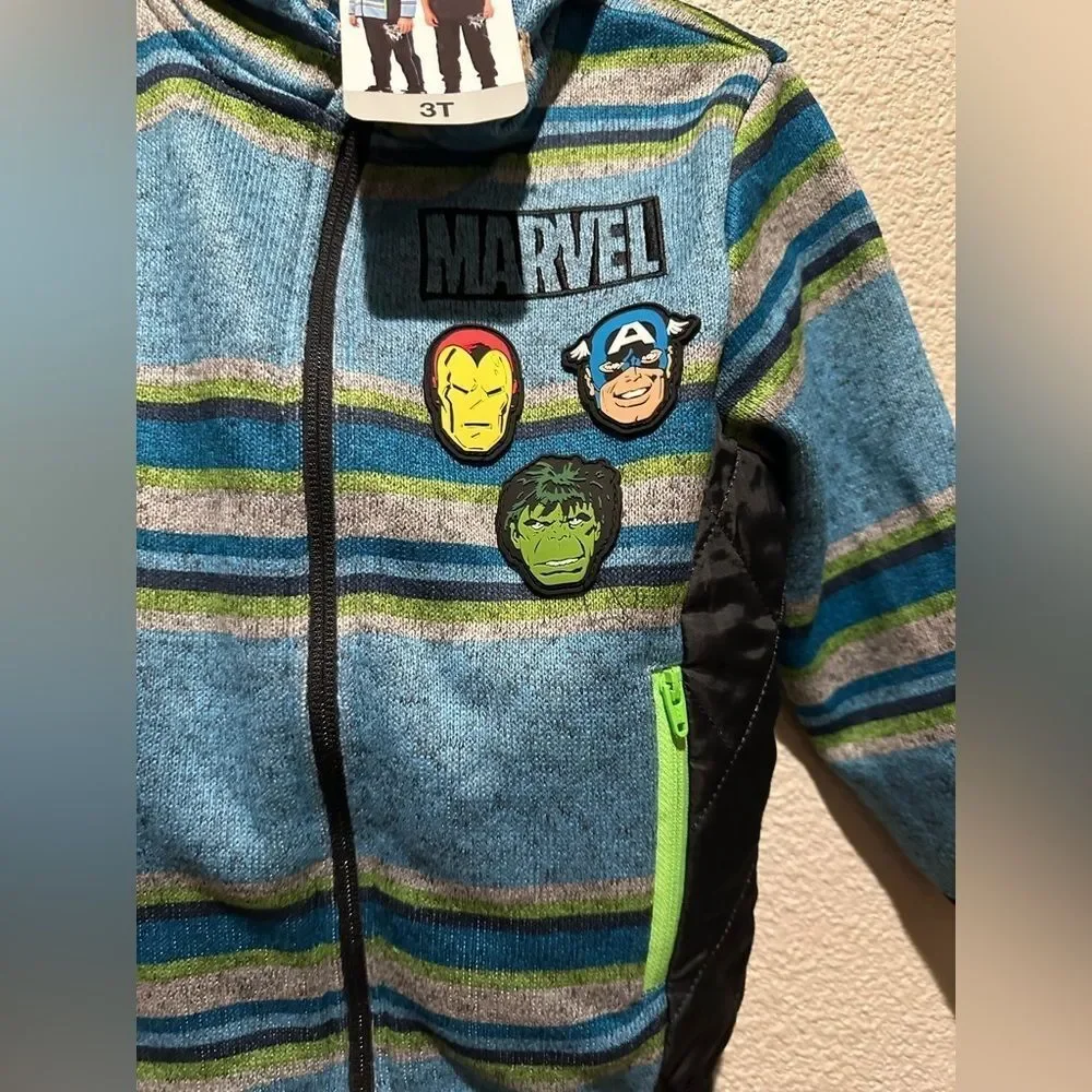 NWT Marvel Avengers 3 Piece Set (Jacket, Shirt, Pants) Size 3T